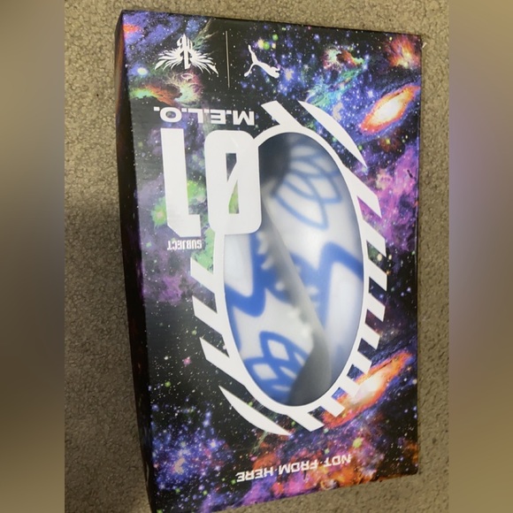 Lamelo Ball MB1 puma basketball shoes. Size Men 10.5 Blue and white - Picture 2 of 5